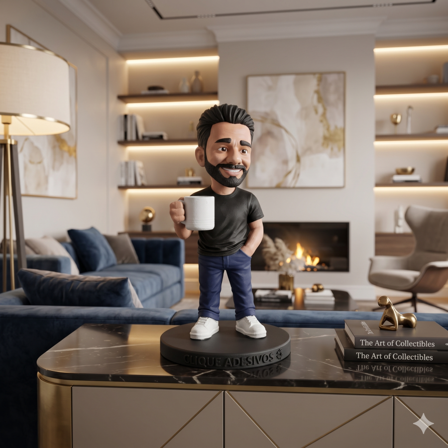 Miniatura 3D Personalizada 14cm - Pintura Artesanal